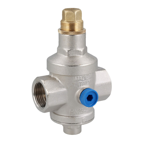 Поршневой редуктор давления воды 1"ВР Afriso с выходом под манометр 1/4"ВР