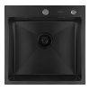 Мойка кухонная ARFEKA ECO AR Чёрная Декор (500 х 500 х 200 мм)