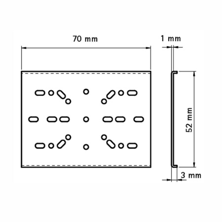 Пластина к профилю фиксирующая BISMAT Walraven