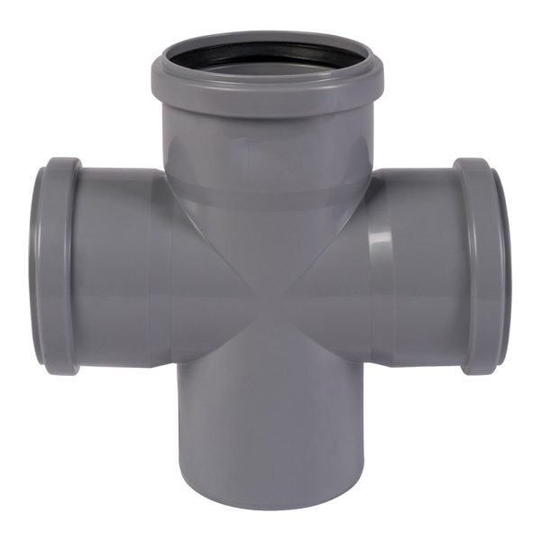 Крестовина для внутренней канализации 110 х 110 х 110 х 90° Wavin
