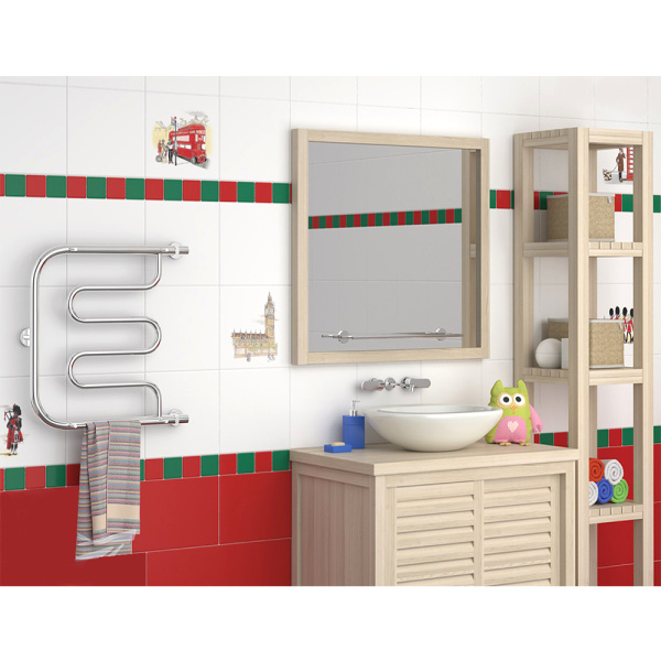 Водяной полотенцесушитель Двин D 60/50 с полочкой