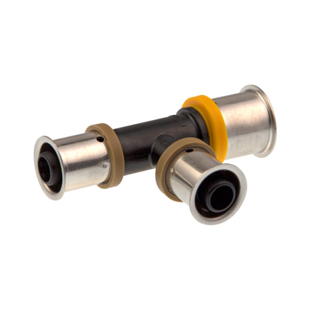 Пресс тройник 26 х 3.0 х 26 х 3.0 х 20 х 2.0 KAN-Therm