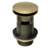 Донный клапан для раковины McALPINE CW60-АB Cliсk-Claсk бронза 1 1/4" с переливом