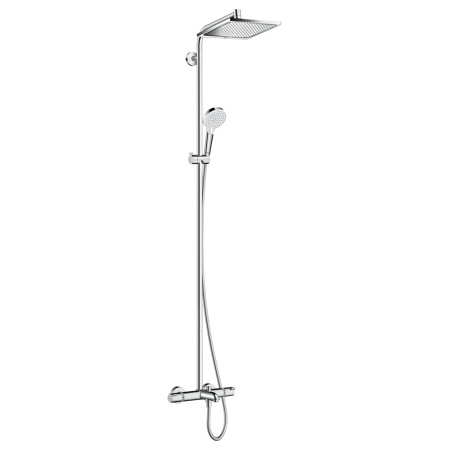 Термостатическая душевая система Hansgrohe Crometta E 240 1jet Showerpipe 27298000