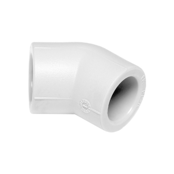 Угол ПП белый 25 х 45° Wavin Ekoplastik Чехия