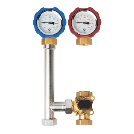 Насосная группа с трехходовым смесительным клапаном, 1"x3/4" для SMARTBOX (без насоса) VIEIR