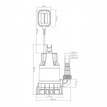 Погружной насос Джилекс ФЕКАЛЬНИК 230/8