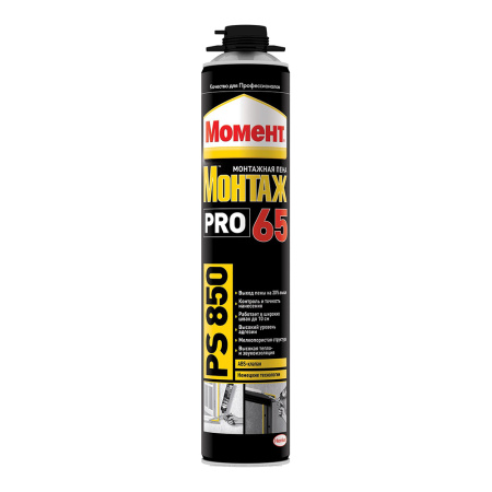Пена монтажная Момент Монтаж PRO 65 PS, 850 мл. Эстония