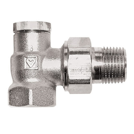 Клапан запорный для отключения радиатора ГЕРЦ-RL-1 угловой 3/4"