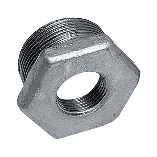 Футорка оцинкованная чугунная НР 2" х 1" ВР Trakya Dokum Футорка оцинкованная чугунная НР 2" х 1" ВР Trakya Dokum