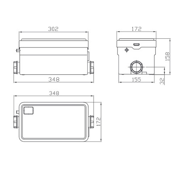 Канализационная установка Jemix STP-250 без измельчителя