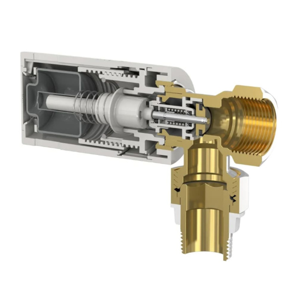 Термостатическая головка Design TC-D1 с клеммным соединением click/clamp