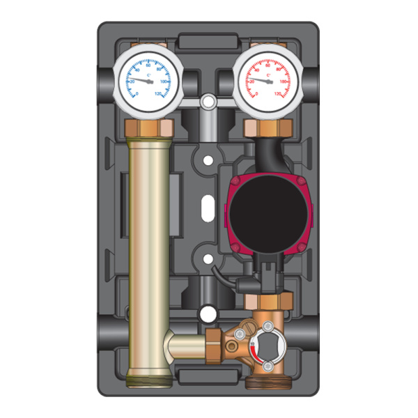 Насосная группа Meibes Design D-MK 1" без насоса (подача справа)