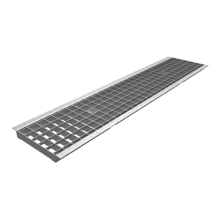Решетка водоприемная ячеистая из оцинкованной стали для лотка Basic DN200 Standartpark