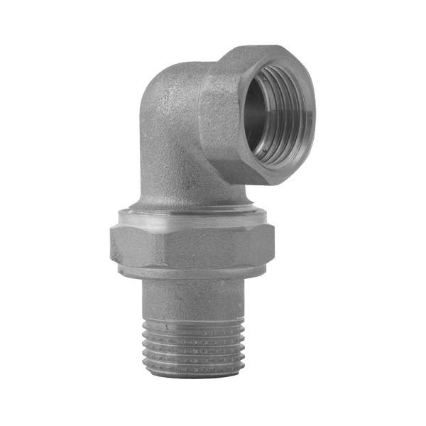 Американка латунная 1/2" х 90° (никель) с уплотнительным кольцом ITAP 162 Американка латунная 1/2" х 90° (никель) с уплотнительным кольцом ITAP 162