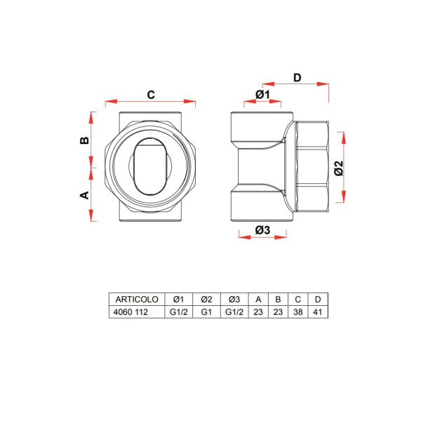 Узел для подсоединения коллекторов 1/2"ВР x 1"ВР x 1/2" ВР хромированный FAR Узел для подсоединения коллекторов 1/2"ВР x 1"ВР x 1/2" ВР хромированный FAR
