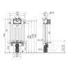 Инсталляция для подвесного унитаза Alcaplast AM100/1000