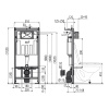Инсталляция для подвесного унитаза Alcaplast AM101/1120E