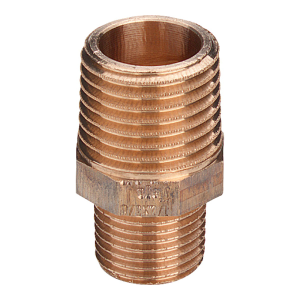 Ниппель переходной бронзовый НР 1" х 1/2" Viega