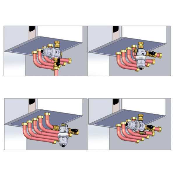 Компактный магнитный дешламатор 3/4" STOUT