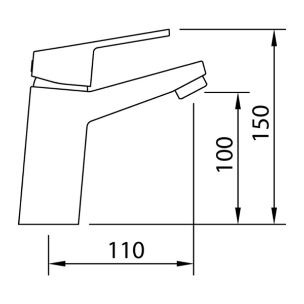 Смеситель для умывальника Clever S12 XTREME 100 99823