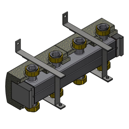 Распределительный модуль Huch EnTEC ЕСО 2 на 5 выходов до 120 кВт (5 м3/ч, DN25)