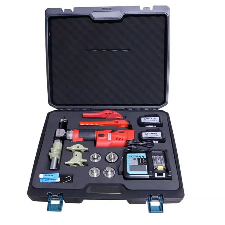 Пресс-инструмент аккумуляторный для надвижных (аксиальных) фитингов 16, 20, 25, 32 мм, VIEIR