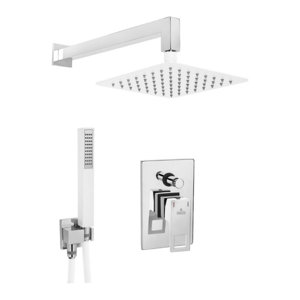 Душевая система скрытого монтажа Deante ANEMON NAC_69AP белый хром