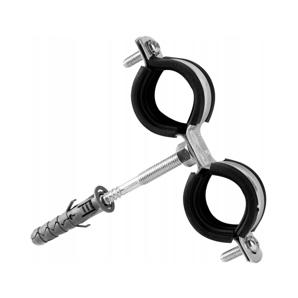 Хомут двойной металлический 25-29 мм для крепления труб BIS Cobra Walraven Хомут двойной металлический 25-29 мм для крепления труб BIS Cobra Walraven