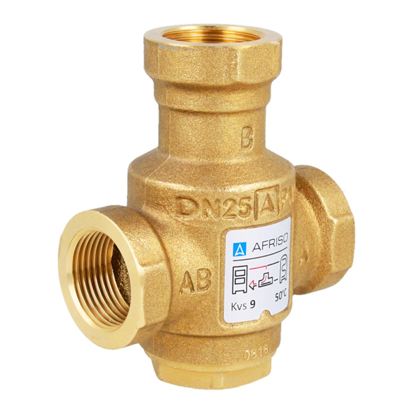 Термический 3-ходовой клапан 1"ВР (50°С) ATV 334 Afriso Термический 3-ходовой клапан 1"ВР (50°С) ATV 334 Afriso