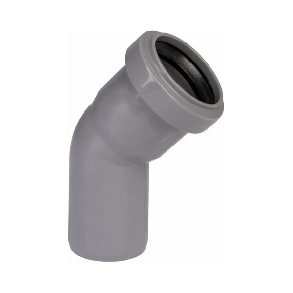 Угол для внутренней канализации 40 х 45° Wavin