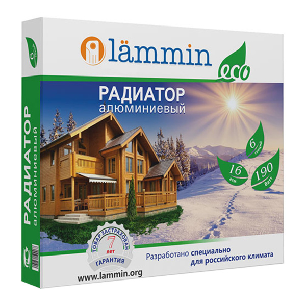 Алюминиевый радиатор отопления AL 500/80 Eco Lammin