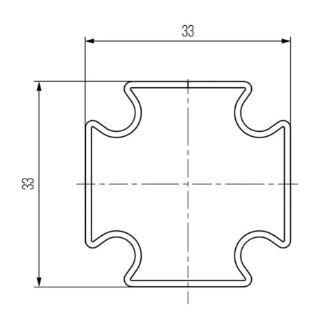 Профиль металлический URANUM для устройства каркасной системы, TECE (штанга 3 м)