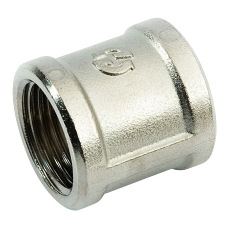 Муфта 1/4" латунная никелированная General Fittings