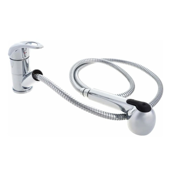 Смеситель для кухонной мойки Ledeme L6002-B с выдвижной лейкой