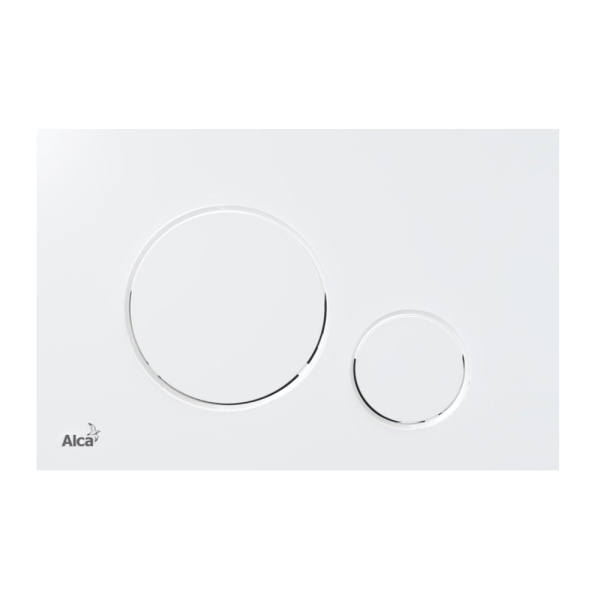 Комплект инсталляции 5 в 1 Alcaplast с белой кнопкой М 670