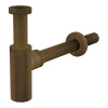 Сифон для умывальника DN32 AlcaPlast A400ANTIC цельнометаллический, бронза