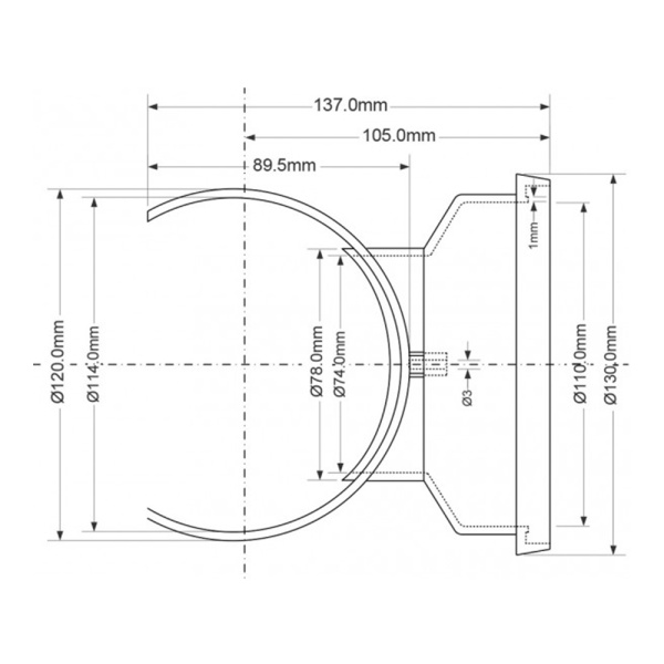 Врезка для внутренней канализации 110 мм McALPINE арт. MPSOB-110