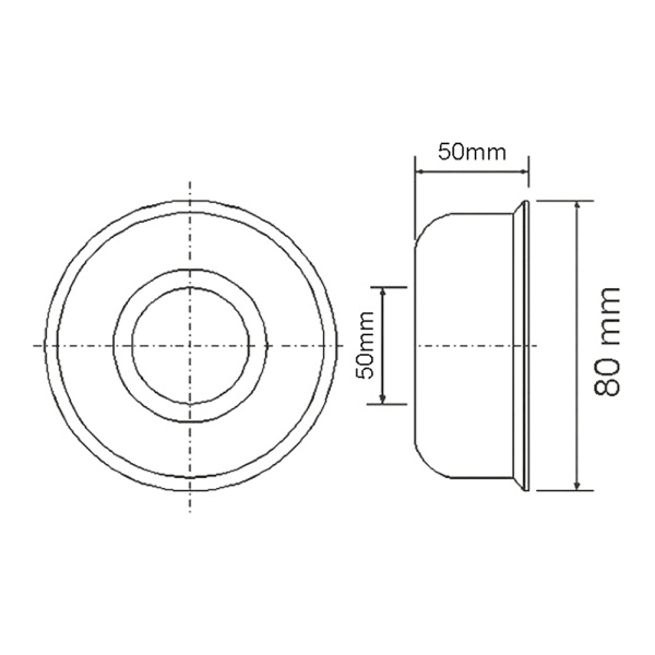 Отражатель круглый 50 мм McAlpine арт. F50