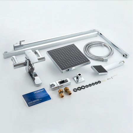 Душевая система Ledeme L2433 со смесителем и тропическим душем