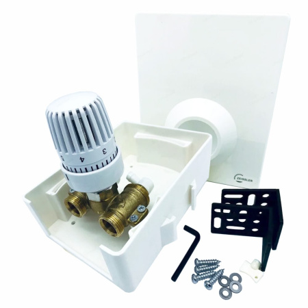 Регулировочный короб для теплого пола Unibox TCB-K- 01 с термостатическим клапаном, ZEISSLER/TIM