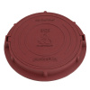 Люк тяжелый канализационный 12.5 т, h110, Plastkraft (Сандкор) красный