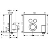 Термостатический смеситель скрытого монтажа для душа Hansgrohe ShowerSelect 15765000