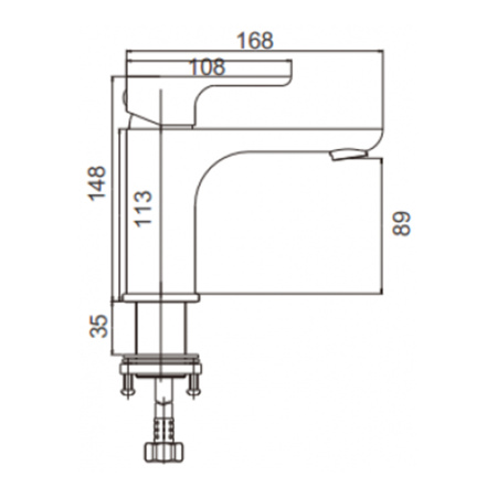 Смеситель для умывальника Gerhans K11015