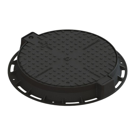 Люк чугунный тяжелый кл. С250 с запорным устройством с уплотняющей прокладкой Standartpark