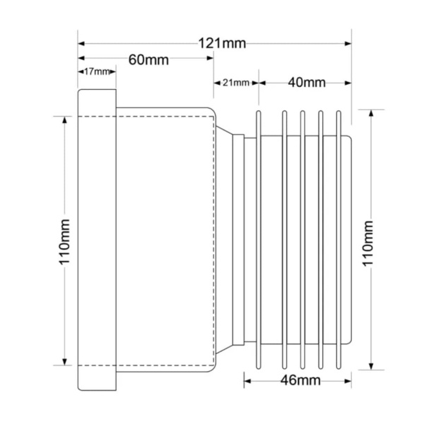 Восстановитель раструба DN 110 мм McALPINE