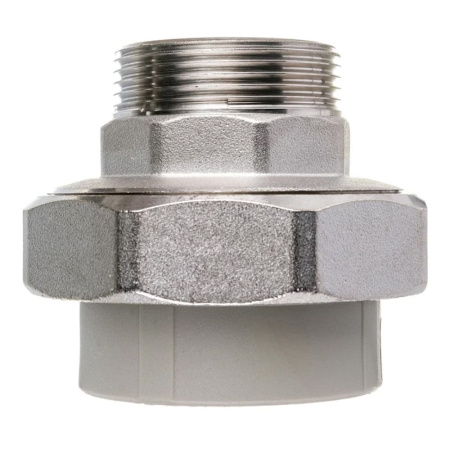 Муфта разъёмная (американка) ПП 50 х 1 1/2" НР серая VALFEX