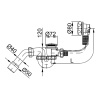 Сифон для ванны автомат с переливом STYRON арт. STY-536-A-K
