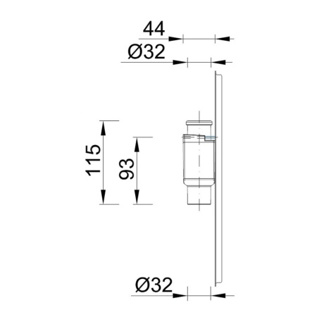 Сифон для сбора конденсата под штукатурку хромированной панелью STYRON арт. STY-300-RM Сифон для сбора конденсата под штукатурку хромированной панелью STYRON арт. STY-300-RM