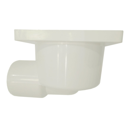 Трап для душа угловой c пластиковой решёткой 100х100 мм Good Work DN 50, белый